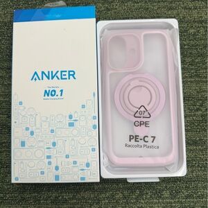 ANKER MagGo Magnetic Case with Stad (2-in-1, 360• Silicone Ring. For IPhone 16.
